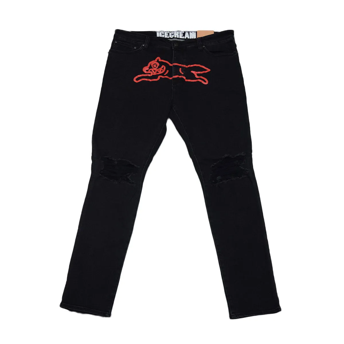 411-9101 BLACK RUNNING DOG JEAN BLACK JEAN - Clothing