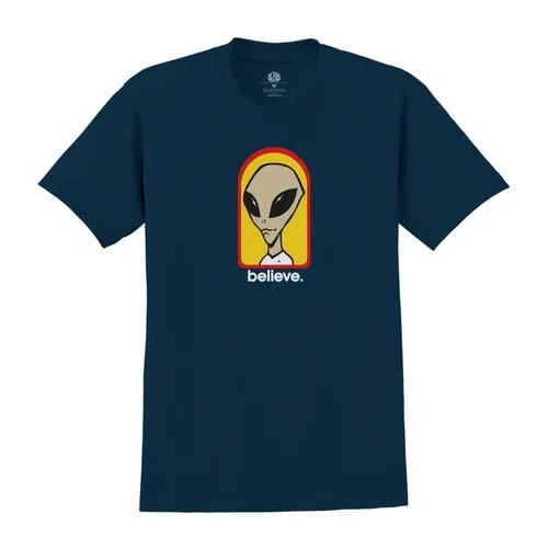 Alien Workshop Skateboards Mens T Shirt Believe Navy