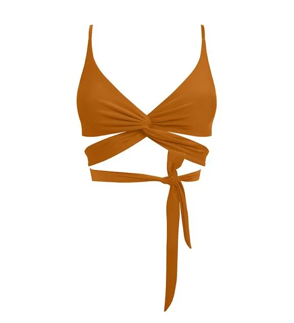 Anekdot Lin Bikini Top Ocher Yellow