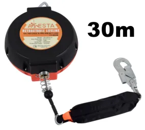 ARESTA Retractable Lifeline With Webbing & Snaphook 30m - [XE-AR-0530-LE]