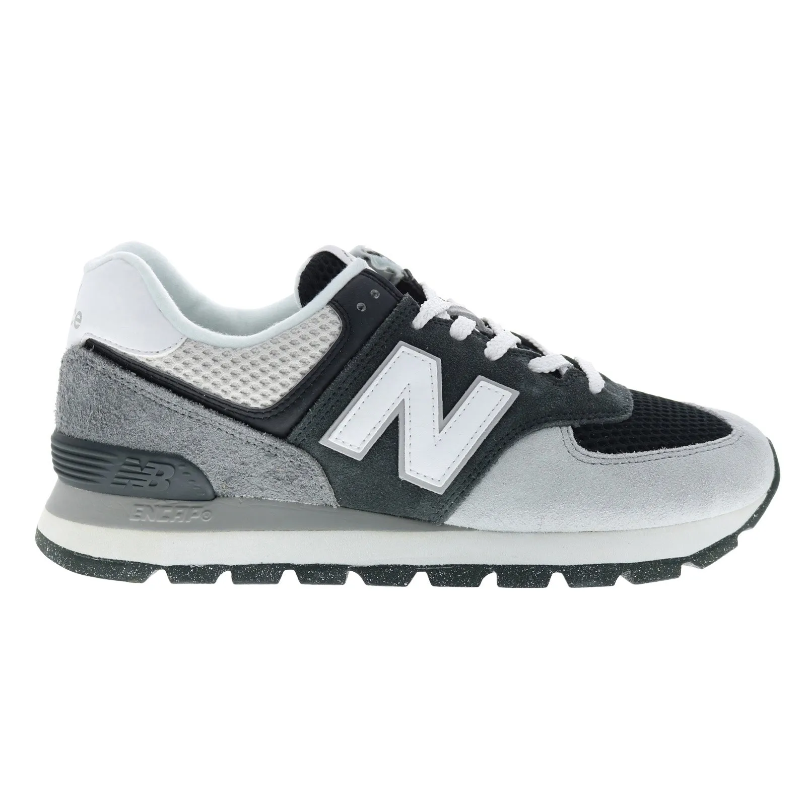 Black Suede Lifestyle Sneakers - New Balance 574 D ML574D2B Mens Shoes