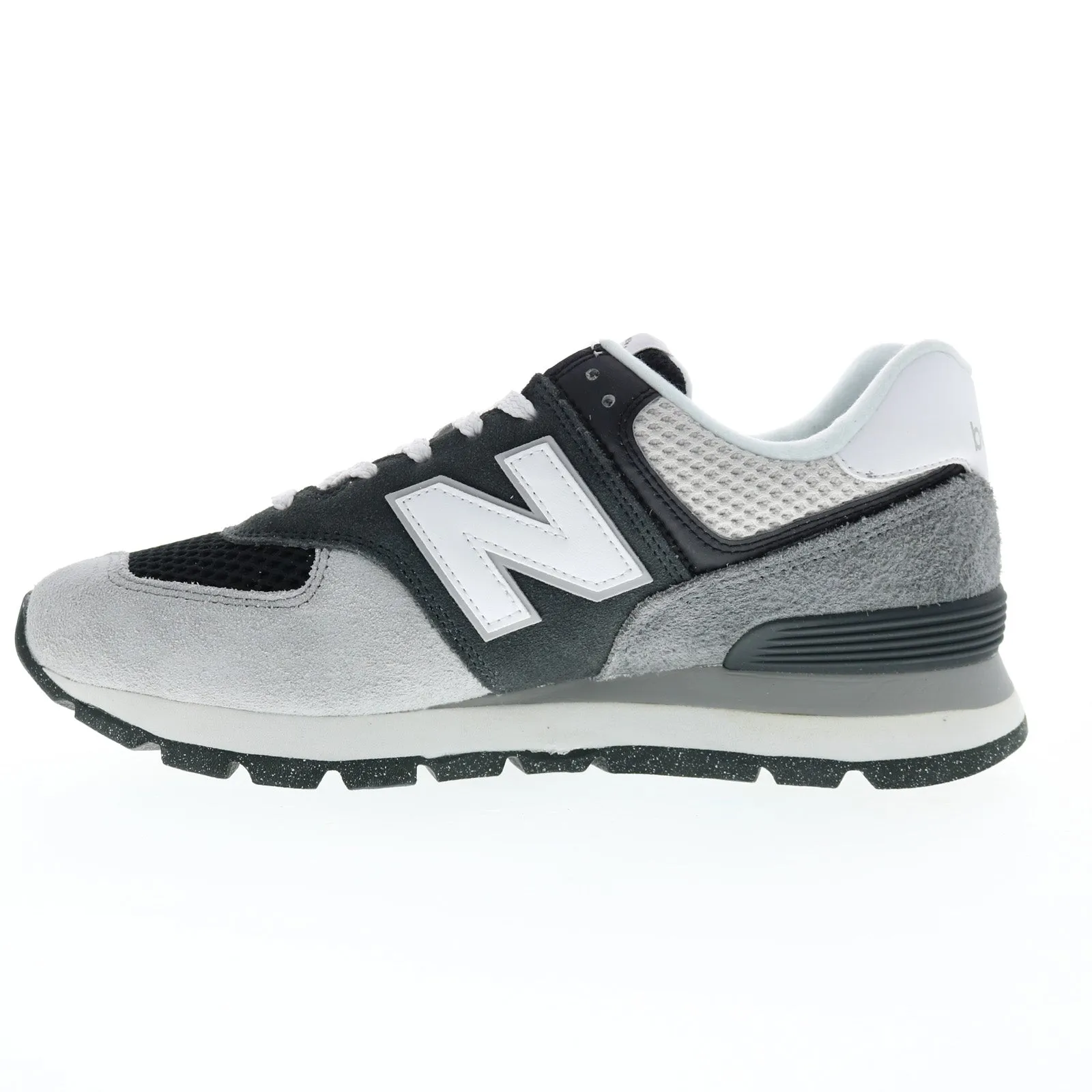 Black Suede Lifestyle Sneakers - New Balance 574 D ML574D2B Mens Shoes