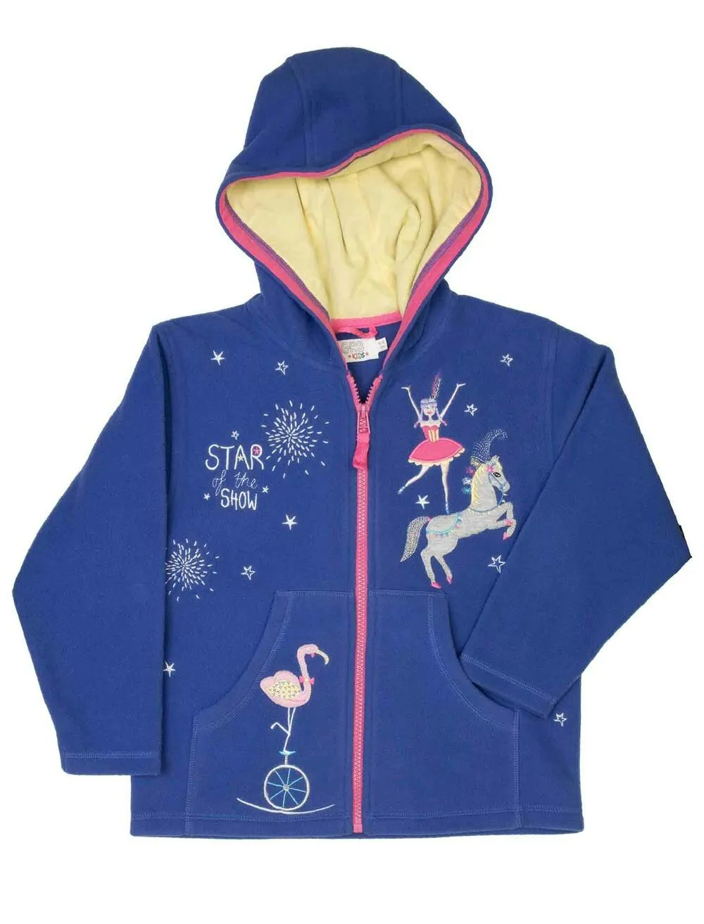 Blue Circus Hooded Fleece