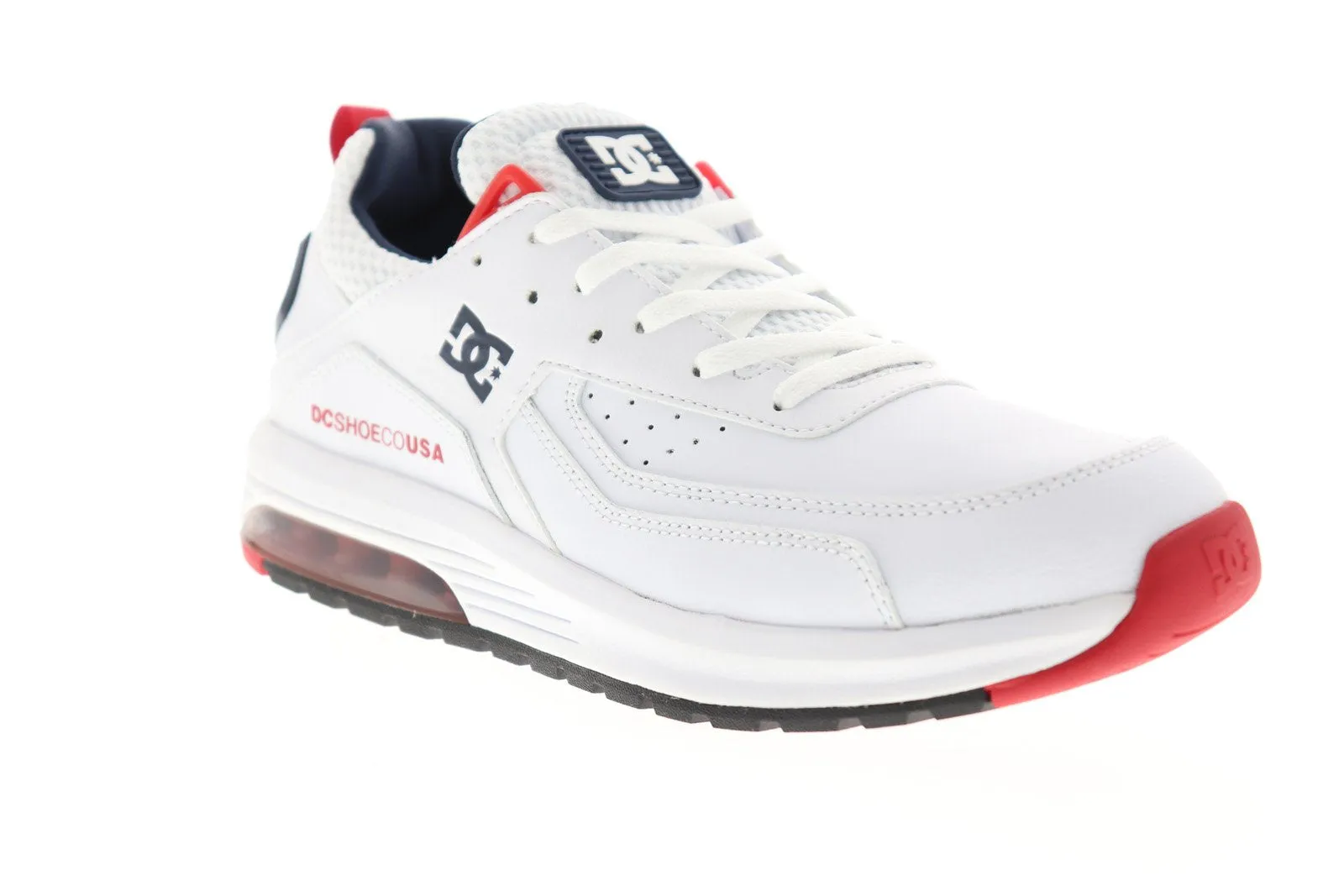 DC Vandium White Men's Low Top Lace Up Skate Sneakers Shoes