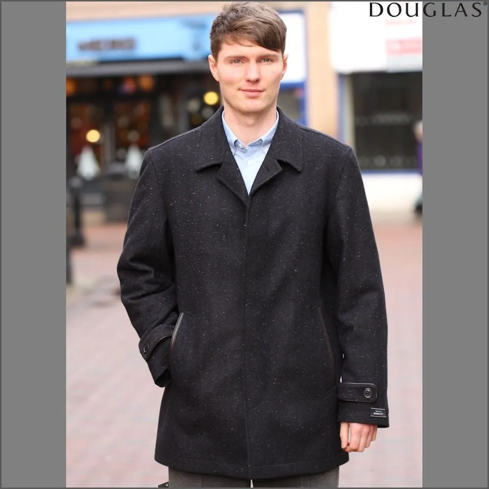Douglas Wenlock Navy Three Quarter Car Coat - Shop Now