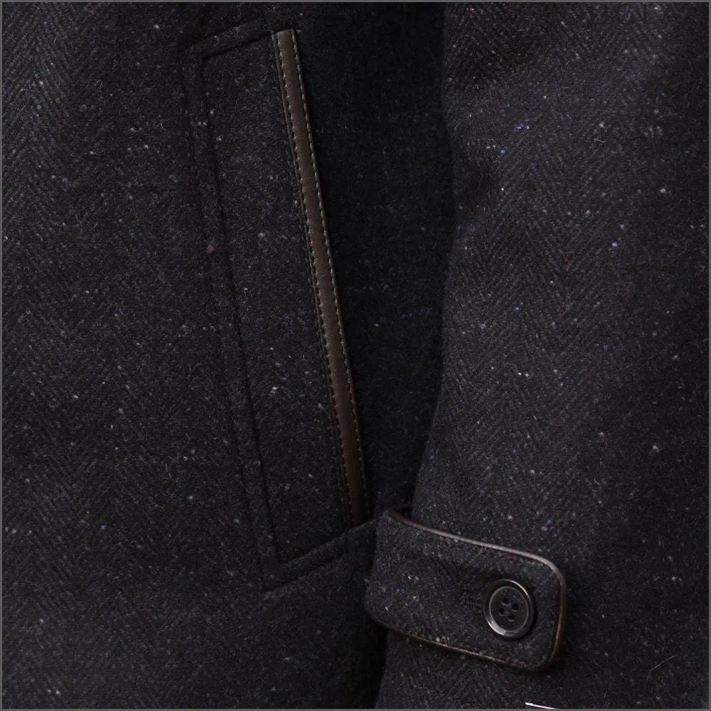 Douglas Wenlock Navy Three Quarter Car Coat - Shop Now