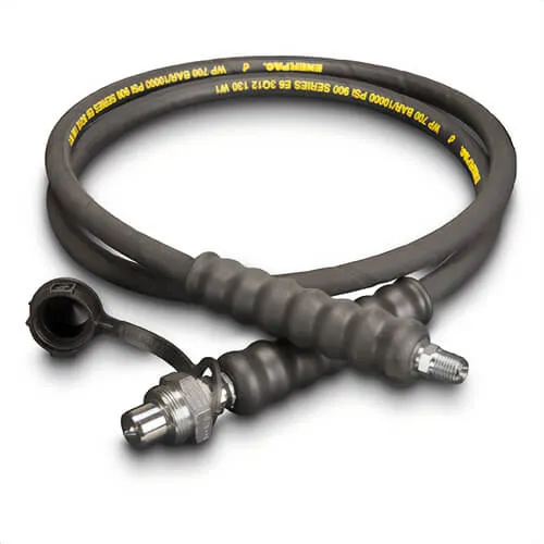 Enerpac® HC9206Q H900 Heavy Duty High Pressure Hydraulic Hose, 1/4 in Nominal, NPTF x CH604 End Style, 6 ft L, 10,000 psi Workin