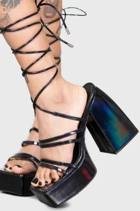 Heeled Sandals by Violet Eyes