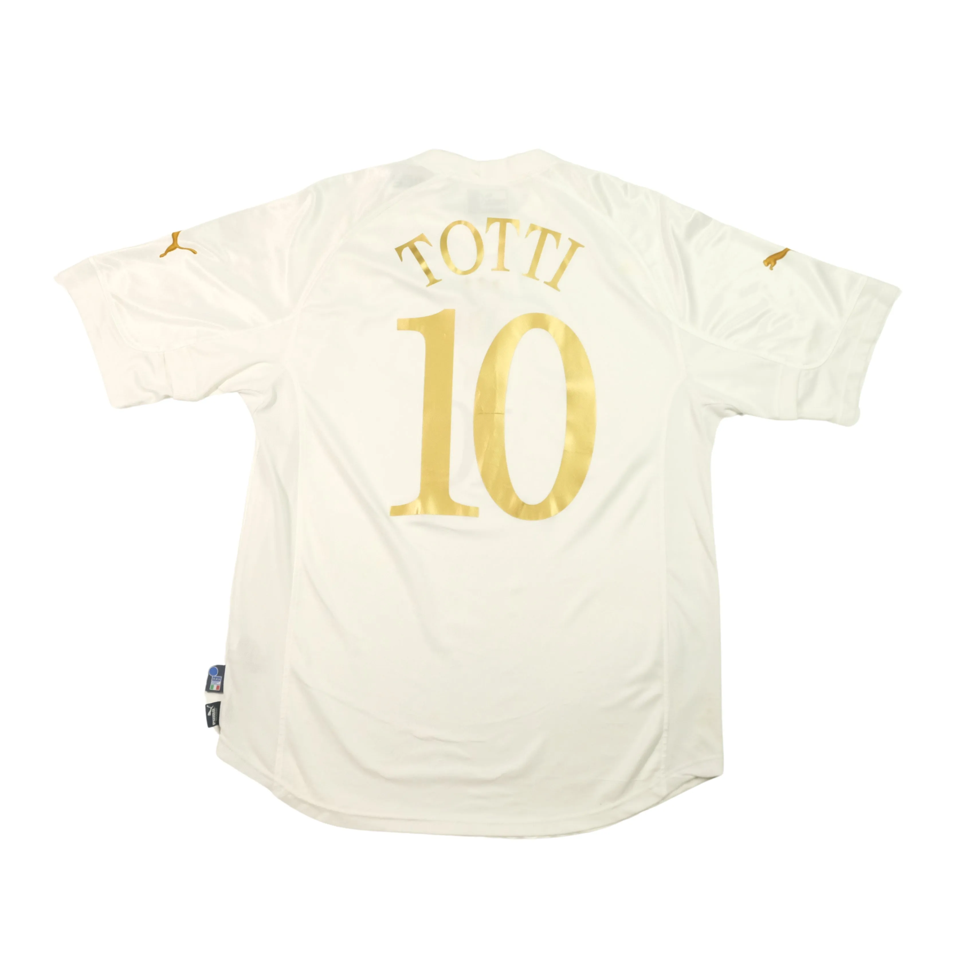Italy 2004/2006 Totti Puma Original Away Football Shirt Large