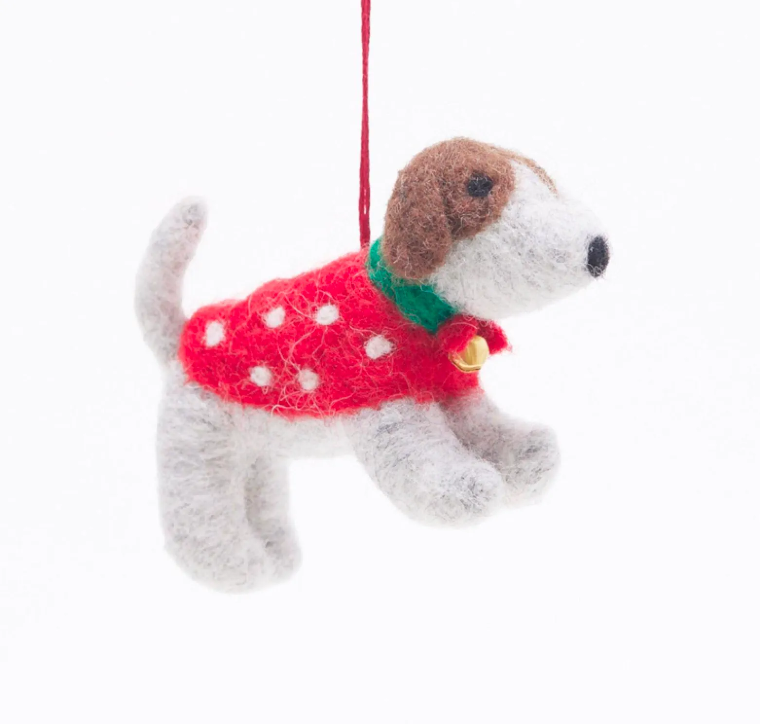 Knitted Dog Christmas Ornament