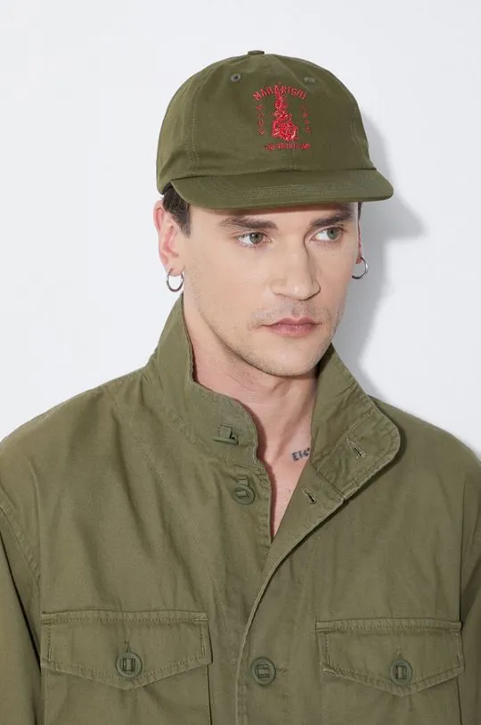Maharishi cotton baseball cap Dragon Anniversary green color 1276.OLIVE