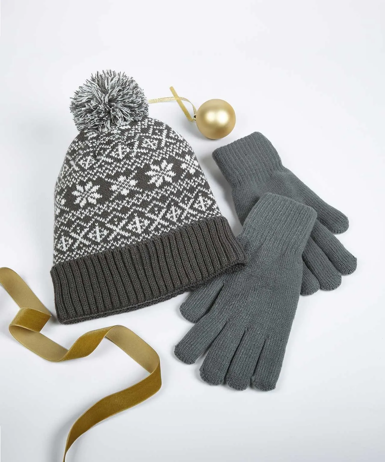 Hat Glove Mens Set