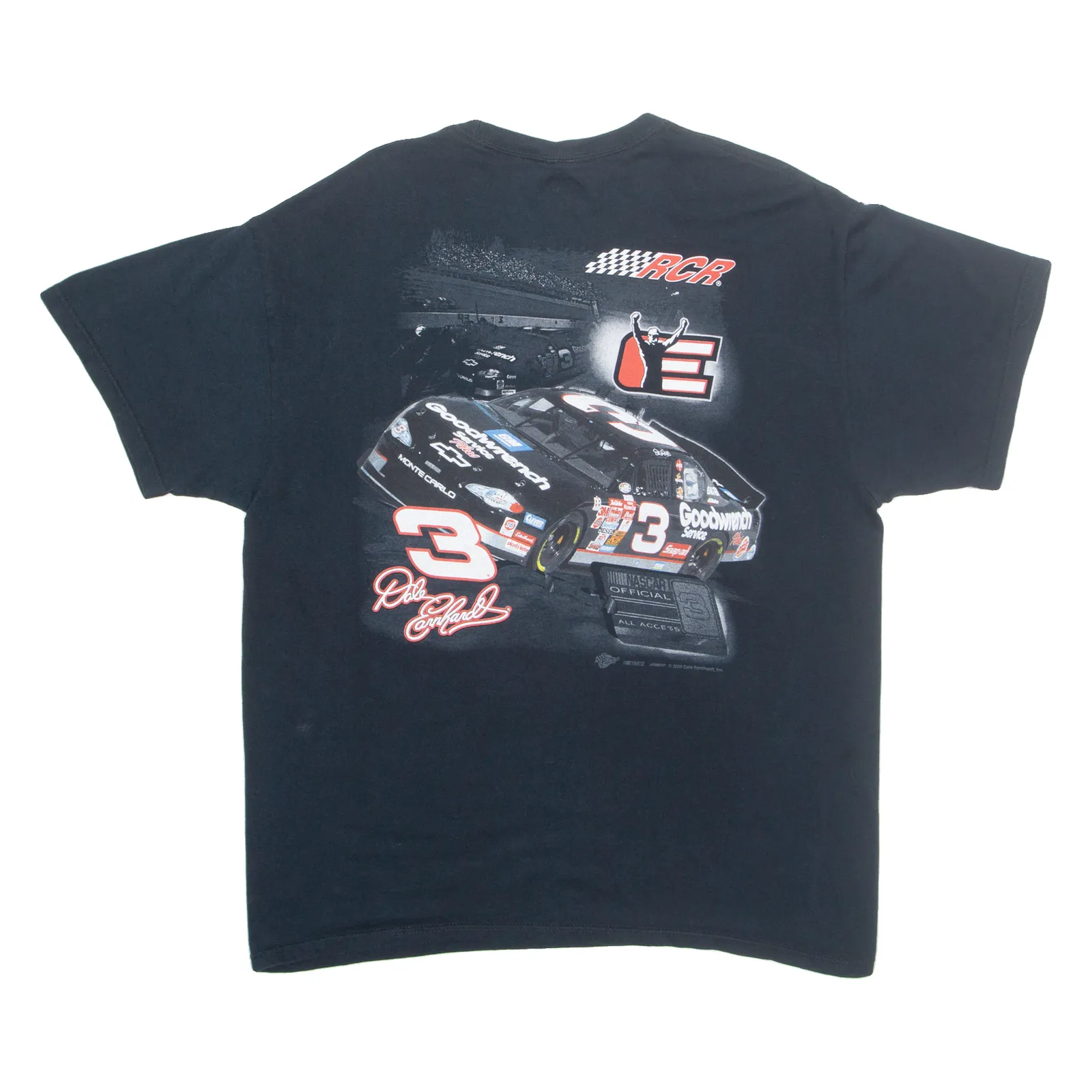 NASCAR Dale Earnhardt Racing Driver Mens T-Shirt Black XL