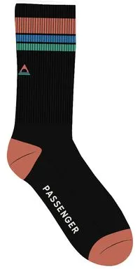Organic Black Midweight Crew Socks