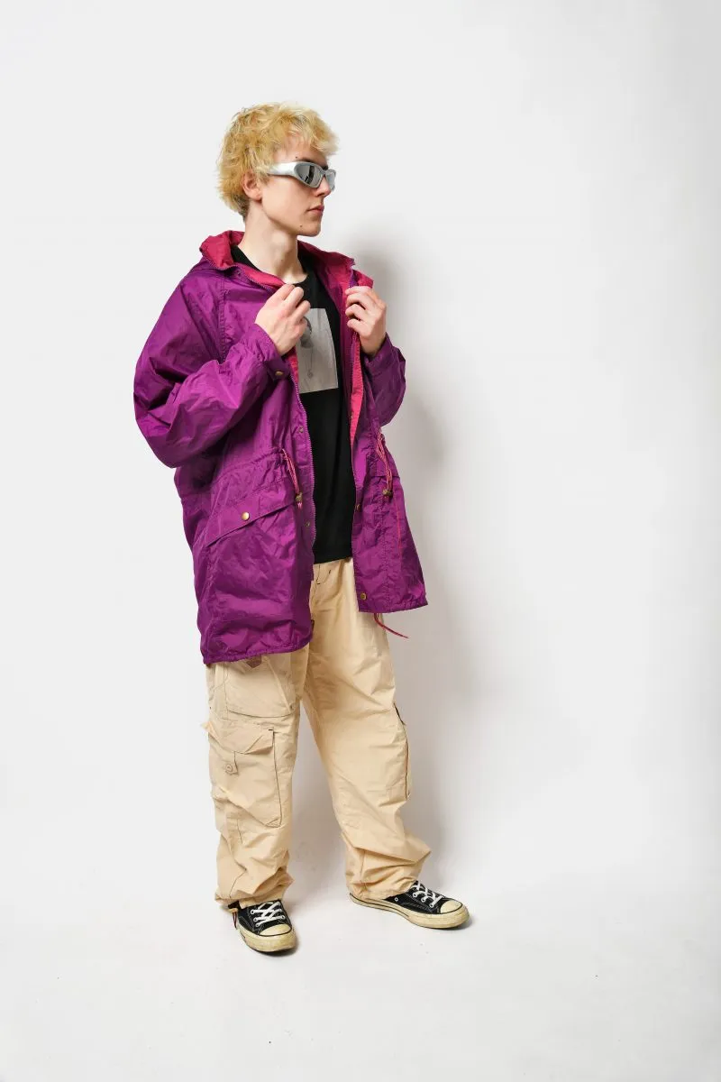 Retro Hooded Light Wind Coat in Vintage Style