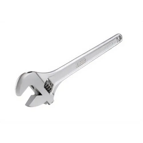 Ridgid® 86927 Adjustable Wrench, 2-1/8 in Wrench Opening, 18 in OAL, 15° Head, I-Beam Handle, Chrome Vanadium Alloy Steel Body