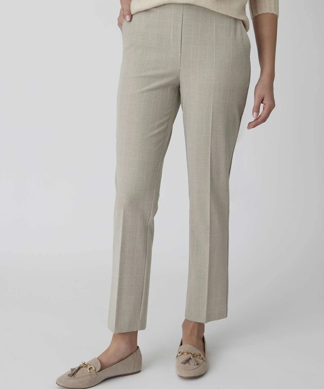 Slim Check Leg Trousers