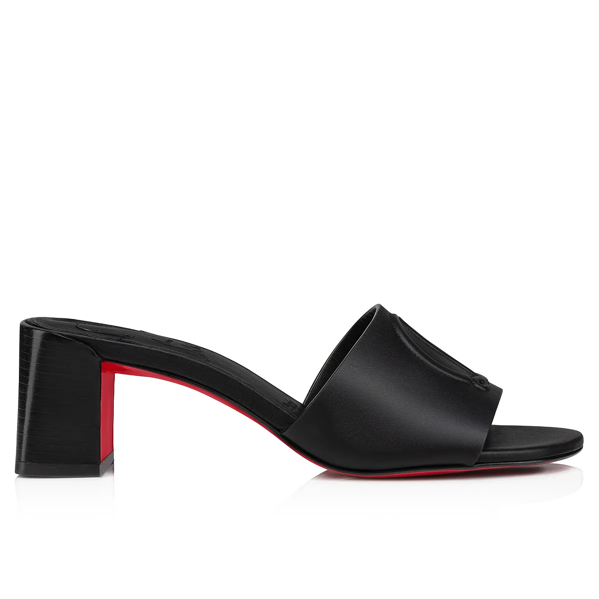 Black Calf Leather So CL Mule 55 mm Mules Sandals for Women