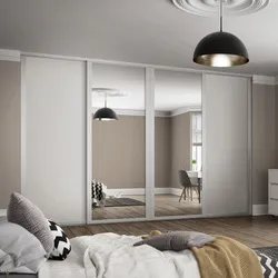 Spacepro Shaker 4 Door Sliding Wardrobe Kit White and Mirror 2898 x 2260mm