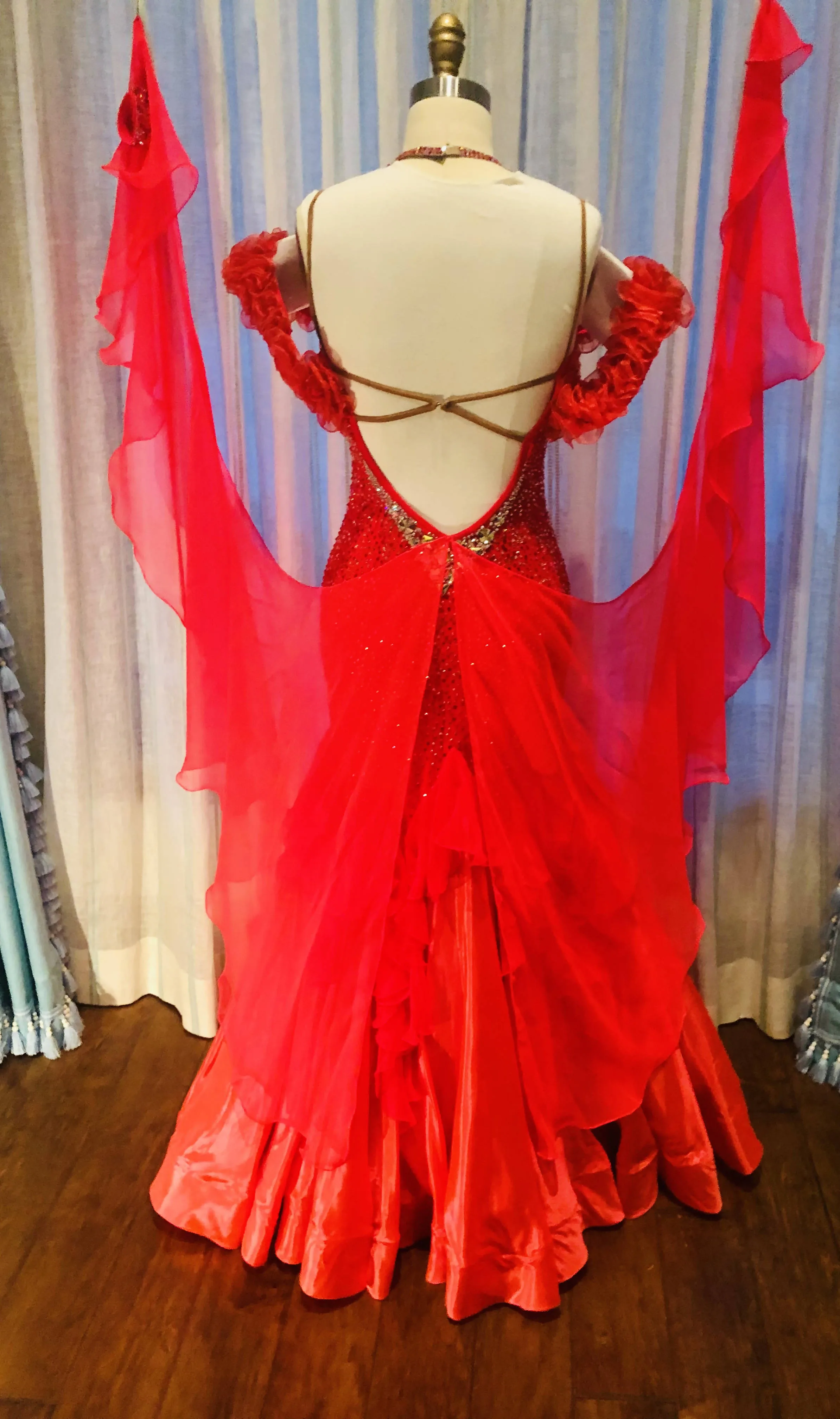 Sunny Red Evening Gown