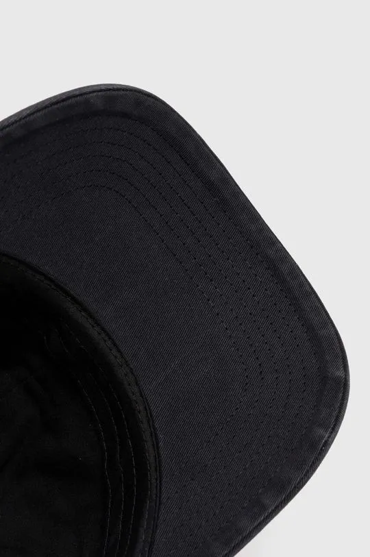 thisisneverthat cotton baseball cap Overdyed E/T-Logo Cap black color TN240WHWBC02