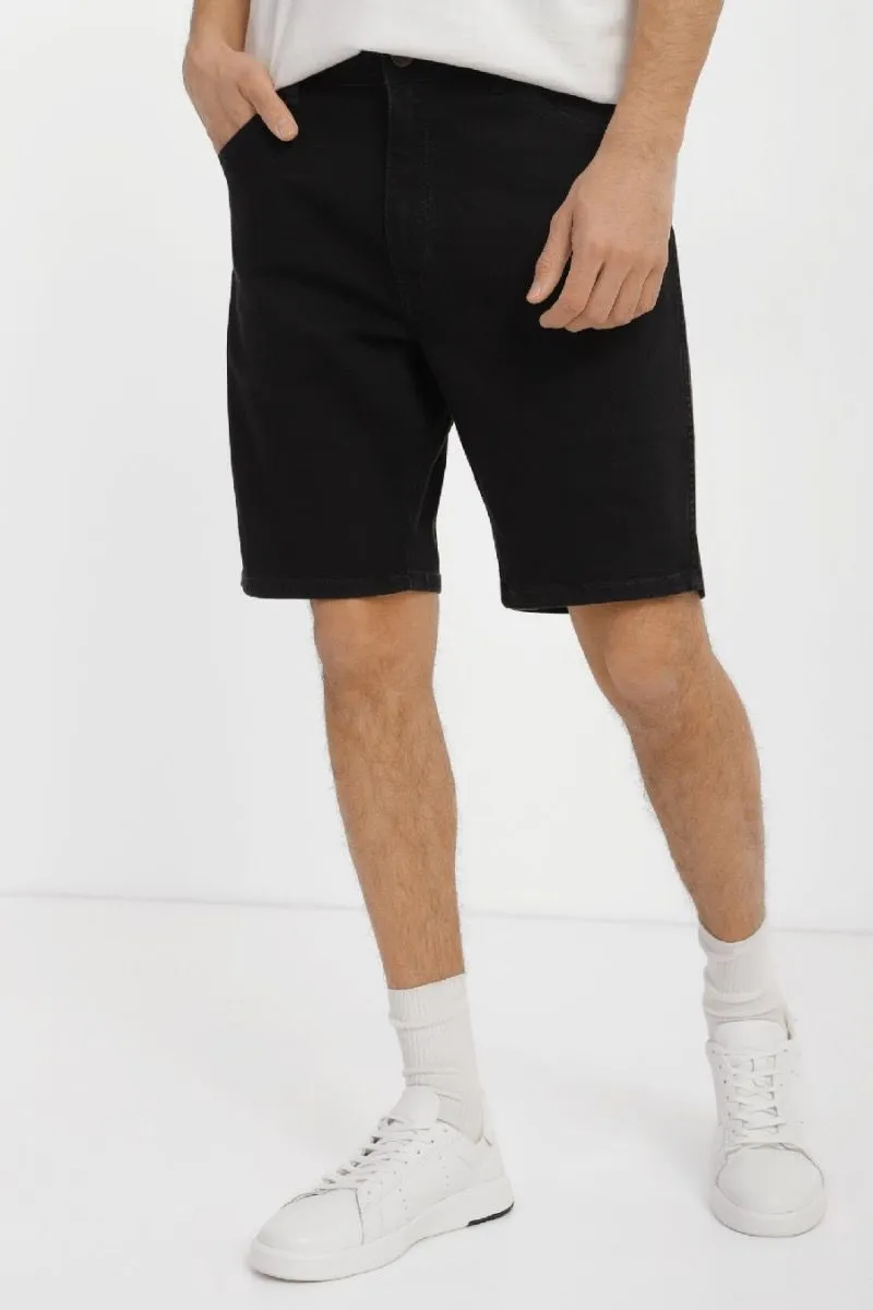 Wrangler Ebony Black Denim Shorts