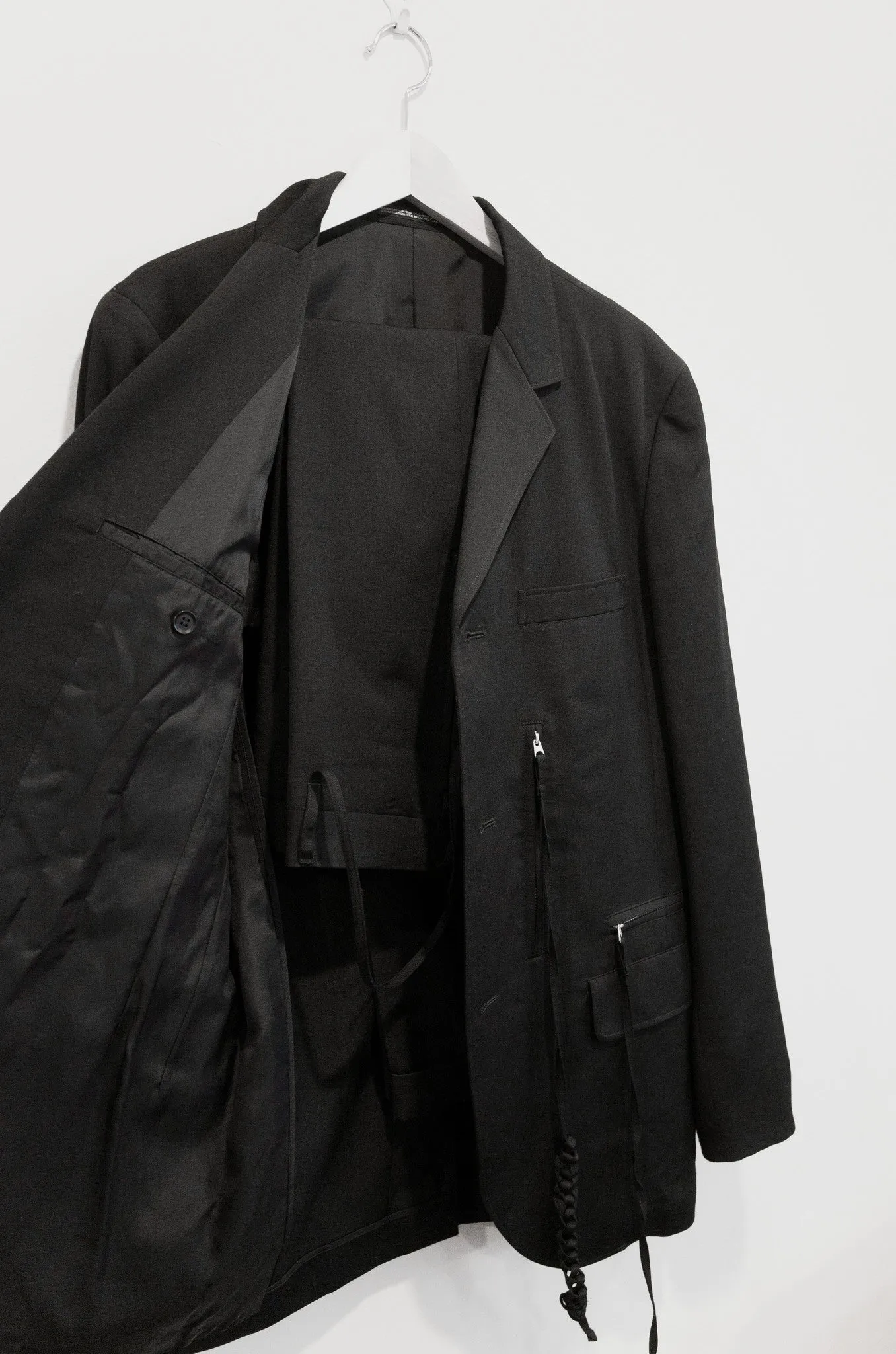 Yohji Yamamoto Men's SS13 Full Suit with String Tie, Look 26