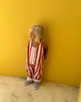 Ziggy Zaza Stripe Jumpsuit in Red